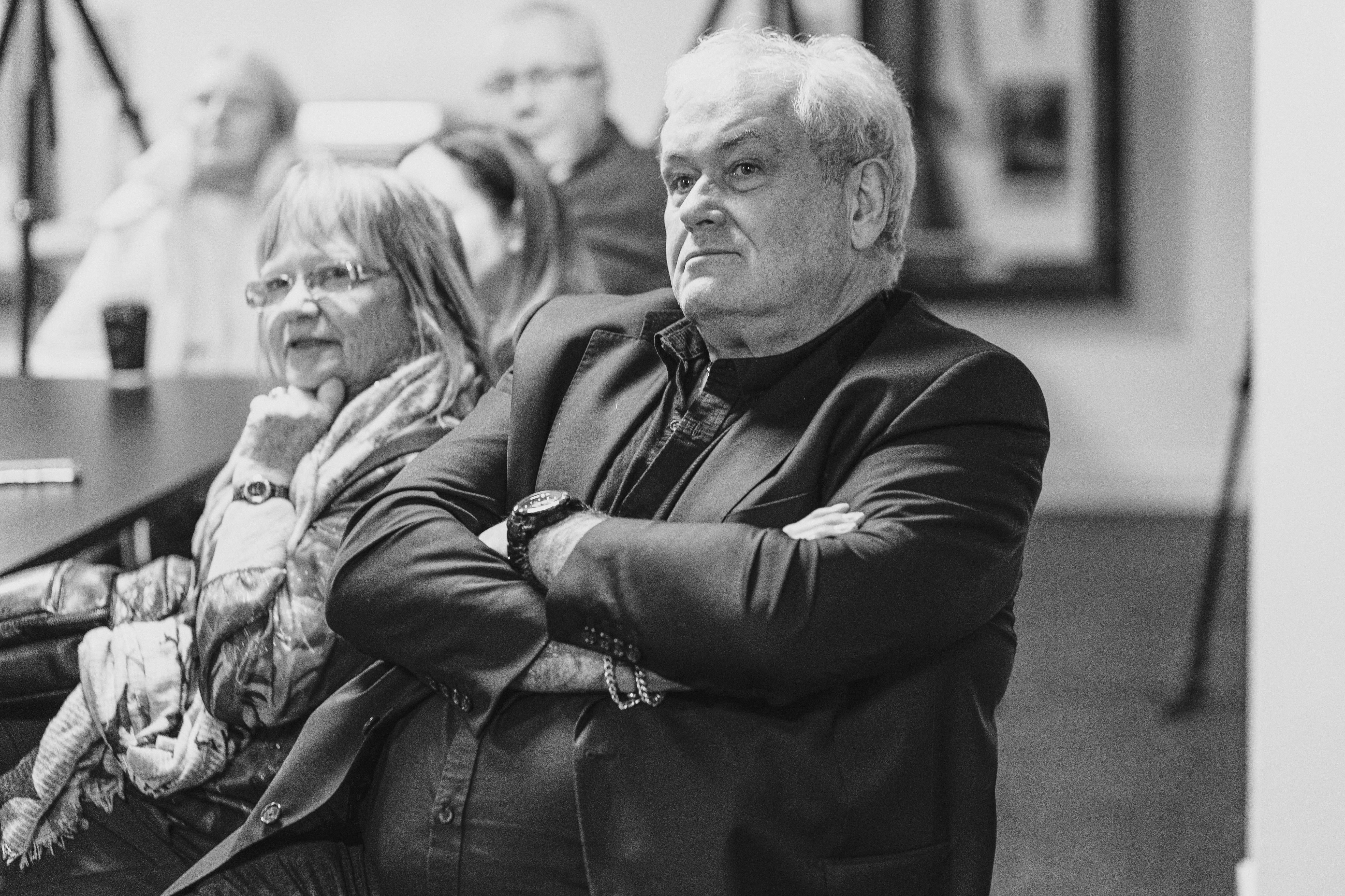 Members at networking event